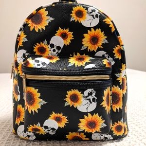 HT Skull & Daisy mini backpack